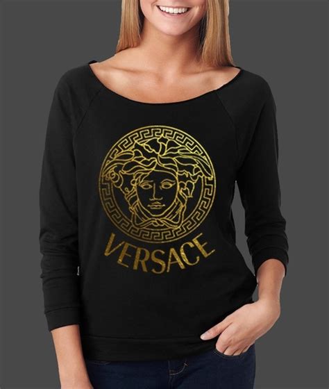 versace t shirt damen|versace long sleeve t shirts.